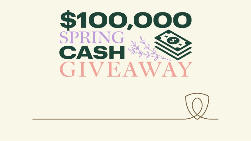 $100,000 Spring Cash Giveaway
