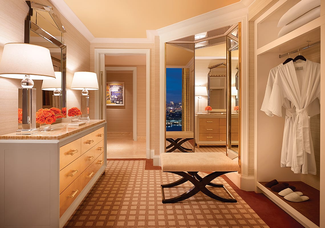 The interior of the 2 Bedroom Residence at Encore Boston Harbor