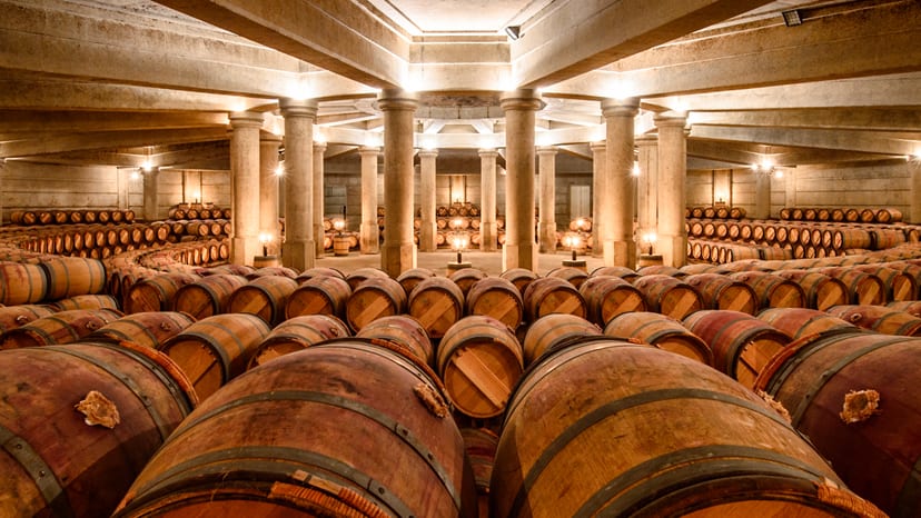 Château Lafite Rothschild Dinner - Wine Barrels