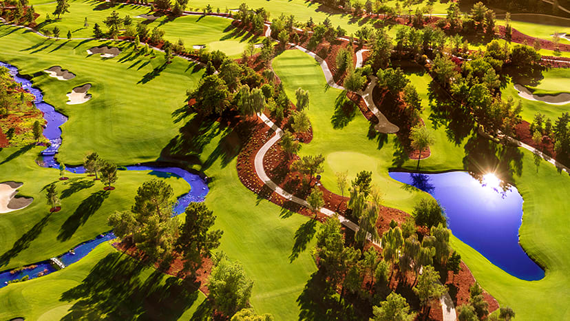 Aerial View of the Wynn Las Vegas Golf Club