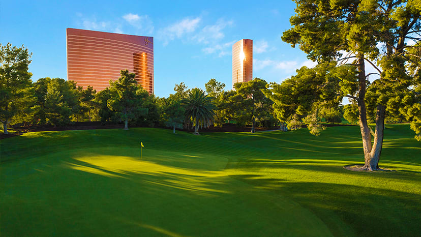 View of the Hole 14 Green at Wynn Las Vegas Golf Club
