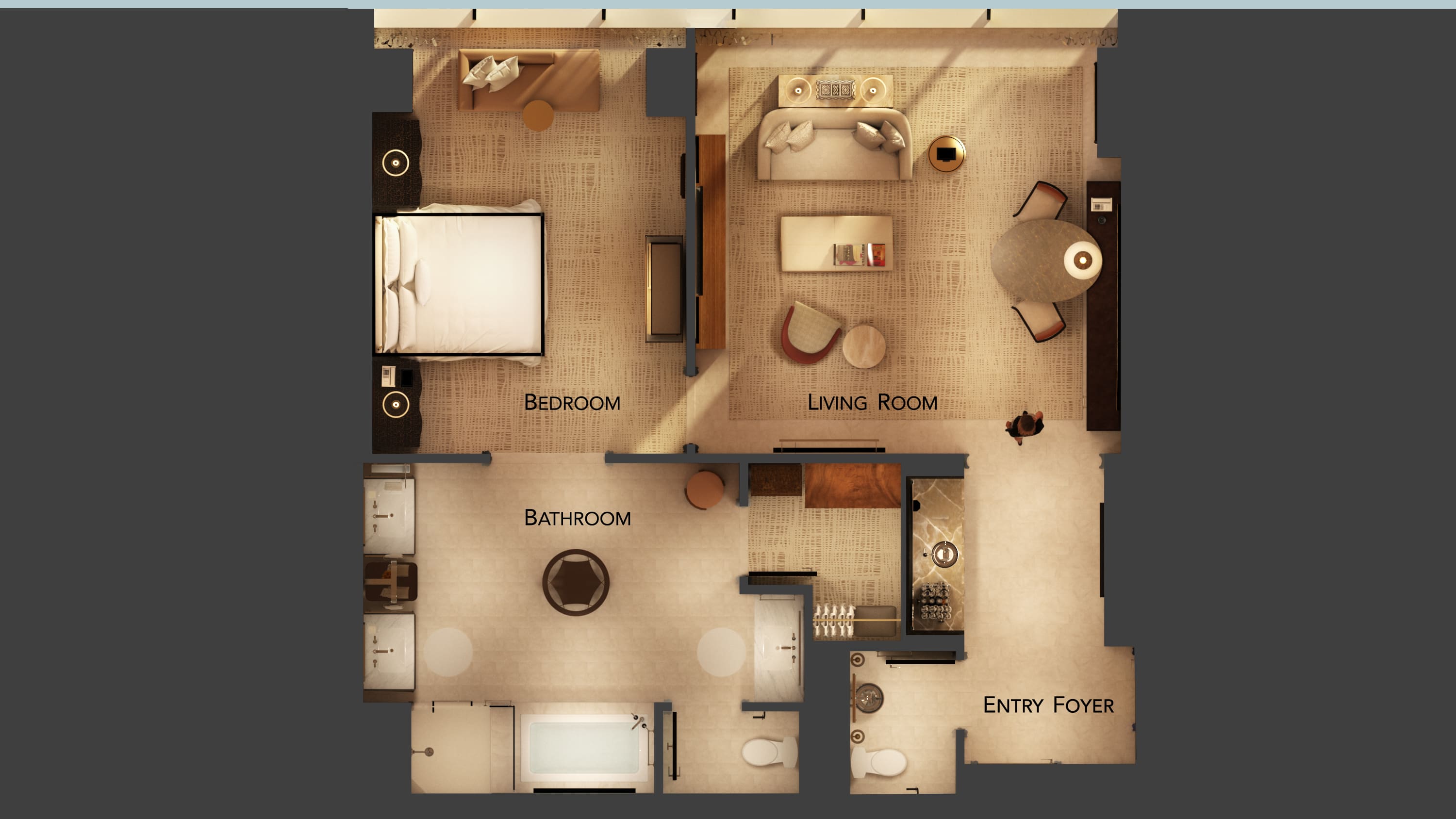 Wynn Tower Suites Parlor-Floor Plan