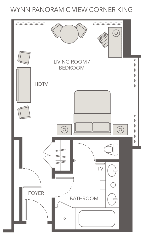 Wynn Luxury Panoramic Corner Room | Wynn Las Vegas